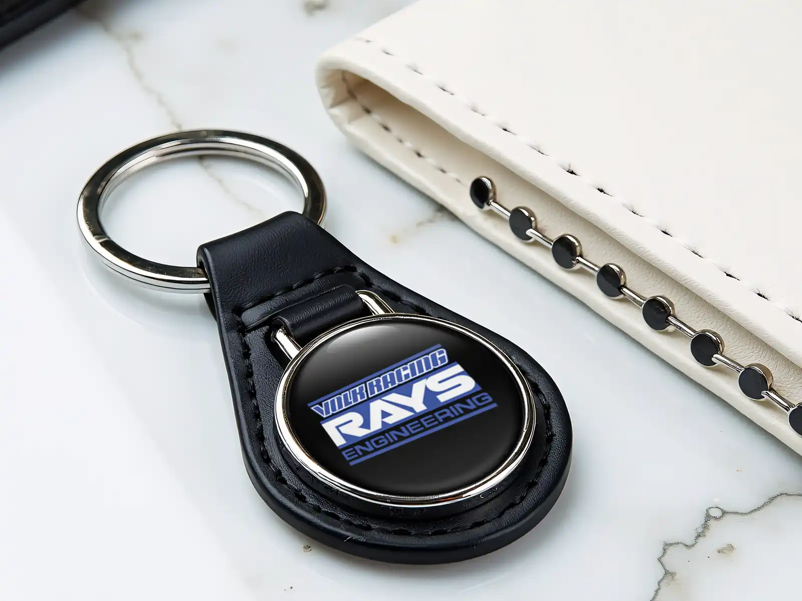 Rays Porta Anelli In Pelle Moderno Sodo Tocco Tuning